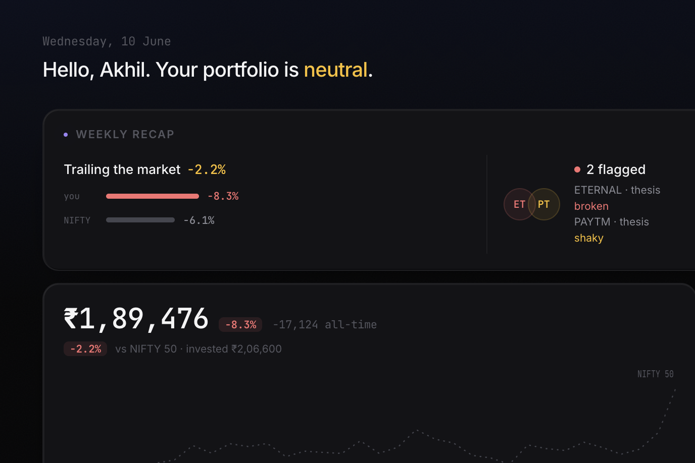 Holdr — a personal finance tracker