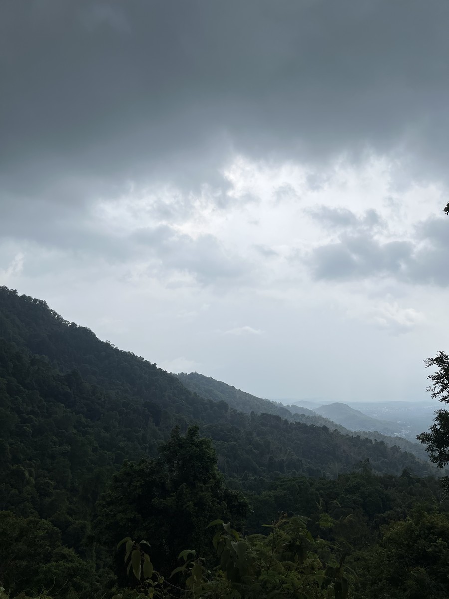 Higher ground, moody skies